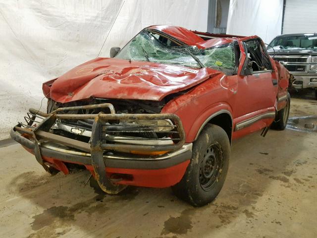 1GCDT19WXY8195351 - 2000 CHEVROLET S TRUCK S1 RED photo 2