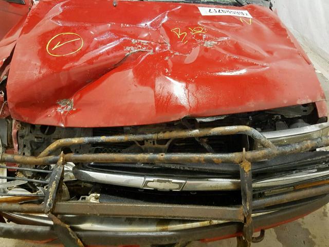 1GCDT19WXY8195351 - 2000 CHEVROLET S TRUCK S1 RED photo 7