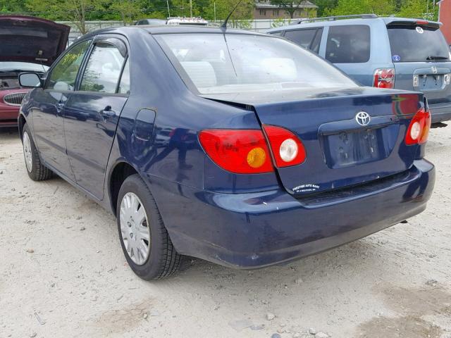 2T1BR32EX4C303677 - 2004 TOYOTA COROLLA CE BLUE photo 3