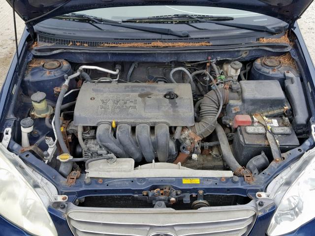 2T1BR32EX4C303677 - 2004 TOYOTA COROLLA CE BLUE photo 7