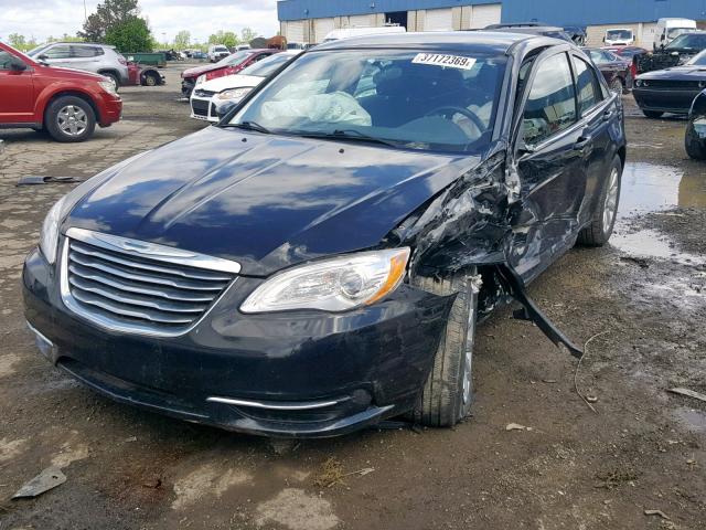 1C3CCBBB9CN160646 - 2012 CHRYSLER 200 TOURIN BLACK photo 2