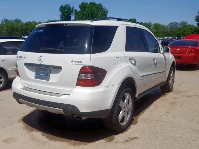 4JGBB22E98A389617 - 2008 MERCEDES-BENZ ML 320 CDI CREAM photo 4