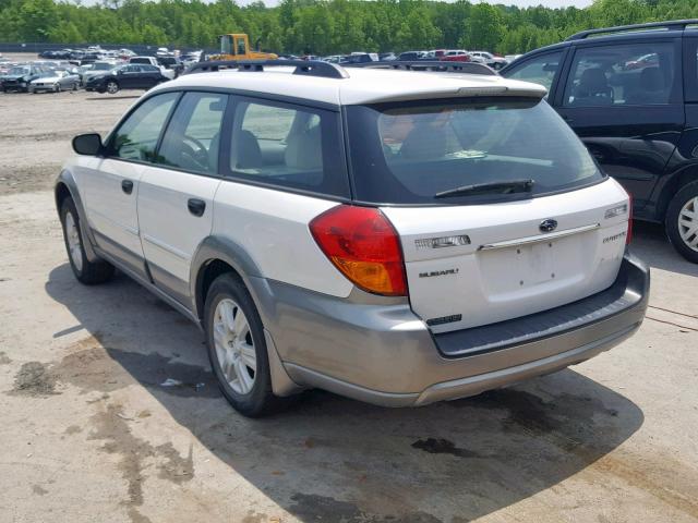 4S4BP61C357362804 - 2005 SUBARU LEGACY OUT WHITE photo 3