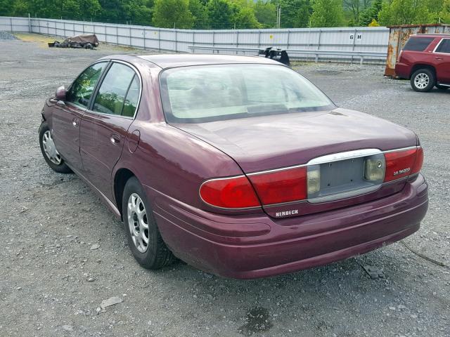 1G4HP52K544121837 - 2004 BUICK LESABRE CU BURGUNDY photo 3