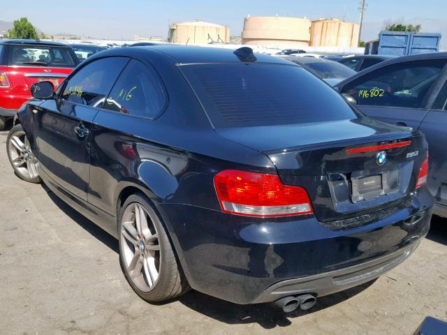 WBAUC7C5XAVK95909 - 2010 BMW 135 I BLACK photo 3