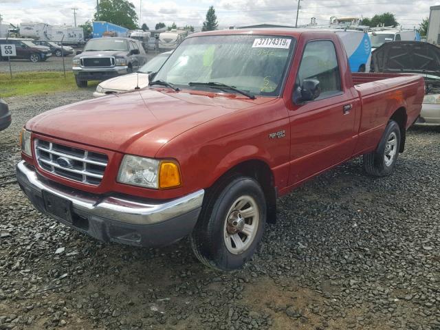 1FTYR10U72PA63995 - 2002 FORD RANGER RED photo 2