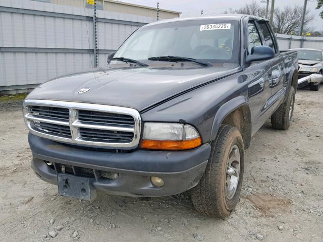 1D7HG38N54S510456 - 2004 DODGE DAKOTA QUA GRAY photo 2