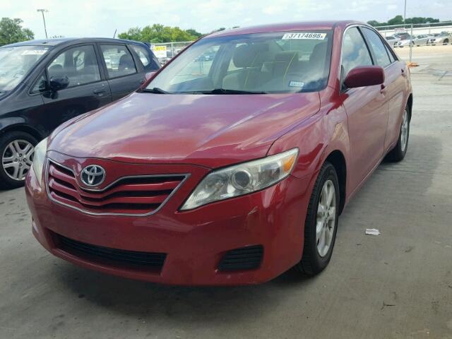 4T4BF3EK5BR102829 - 2011 TOYOTA CAMRY BASE RED photo 2