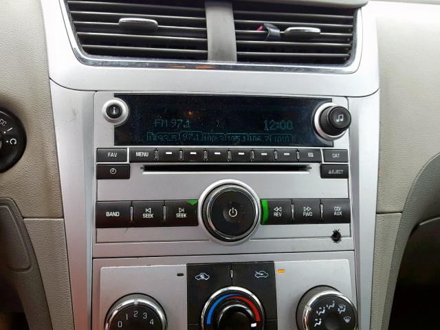 1G1ZC5E19BF250861 - 2011 CHEVROLET MALIBU 1LT SILVER photo 9