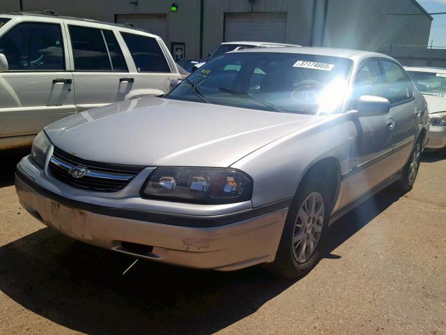 2G1WF52E659207920 - 2005 CHEVROLET IMPALA SILVER photo 2