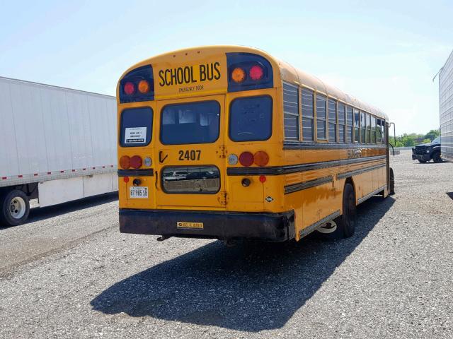 1BAKGCBH3EF302566 - 2014 BLUE BIRD SCHOOL BUS YELLOW photo 4