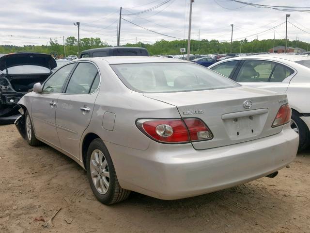 JTHBA30G945011364 - 2004 LEXUS ES 330 SILVER photo 3