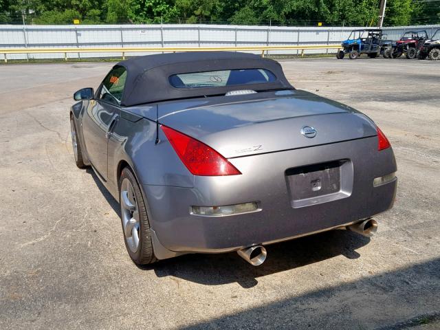 JN1BZ36A99M550208 - 2009 NISSAN 350Z GRAY photo 3