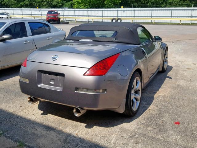 JN1BZ36A99M550208 - 2009 NISSAN 350Z GRAY photo 4