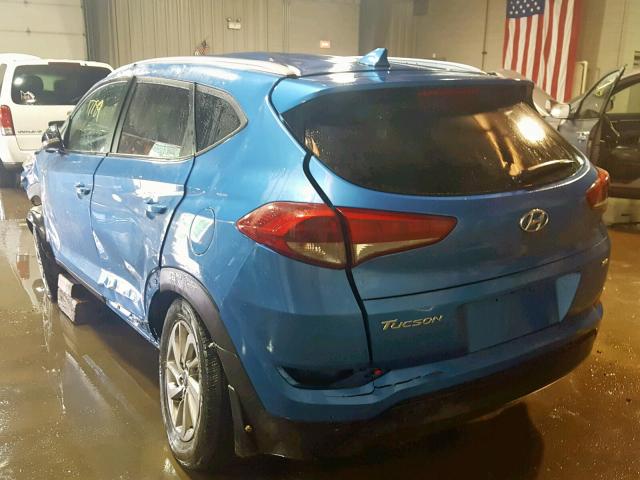 KM8J3CA4XHU456053 - 2017 HYUNDAI TUCSON LIM BLUE photo 3