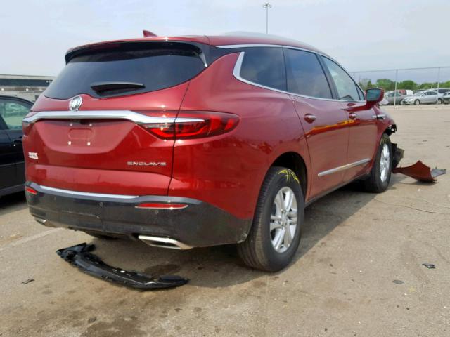 5GAERBKW2KJ145452 - 2019 BUICK ENCLAVE ES RED photo 4