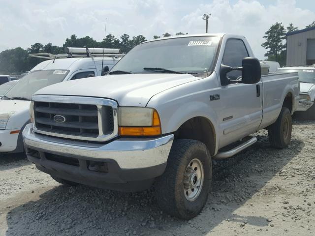 1FTSF31F51EB68653 - 2001 FORD F350 SRW S SILVER photo 2