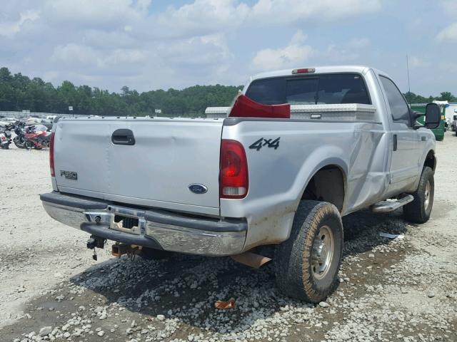 1FTSF31F51EB68653 - 2001 FORD F350 SRW S SILVER photo 4