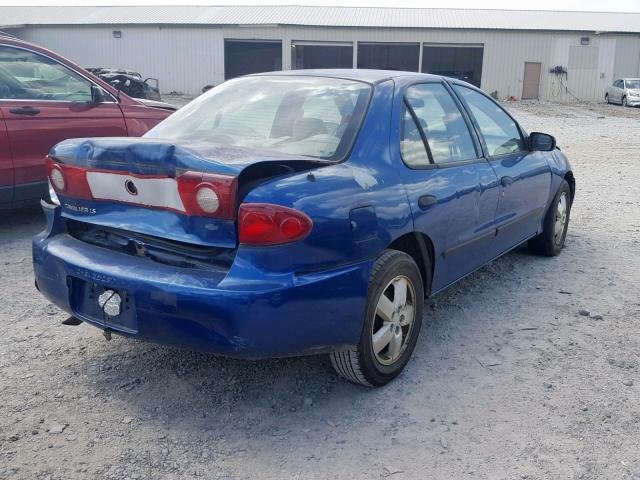 1G1JF52F047265654 - 2004 CHEVROLET CAVALIER L BLUE photo 4