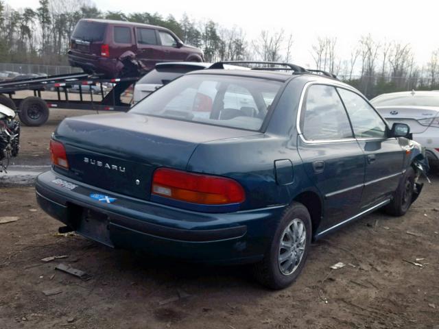 JF1GC2443PK504044 - 1993 SUBARU IMPREZA L GREEN photo 4