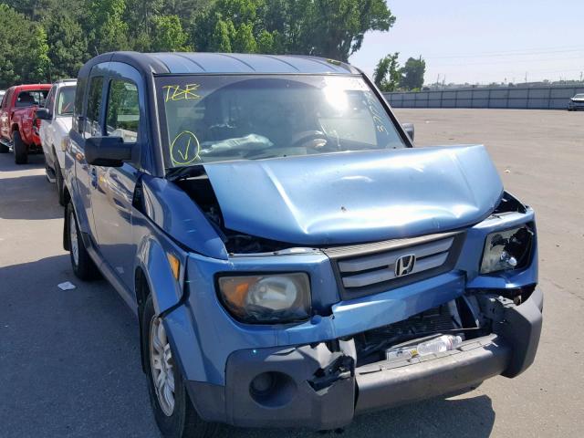 5J6YH287X7L006867 - 2007 HONDA ELEMENT EX BLUE photo 1