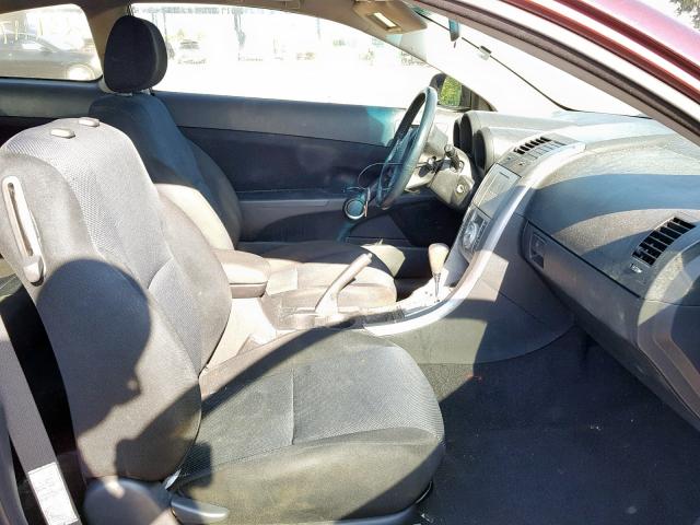 JTKDE177260114546 - 2006 TOYOTA SCION TC BURGUNDY photo 5