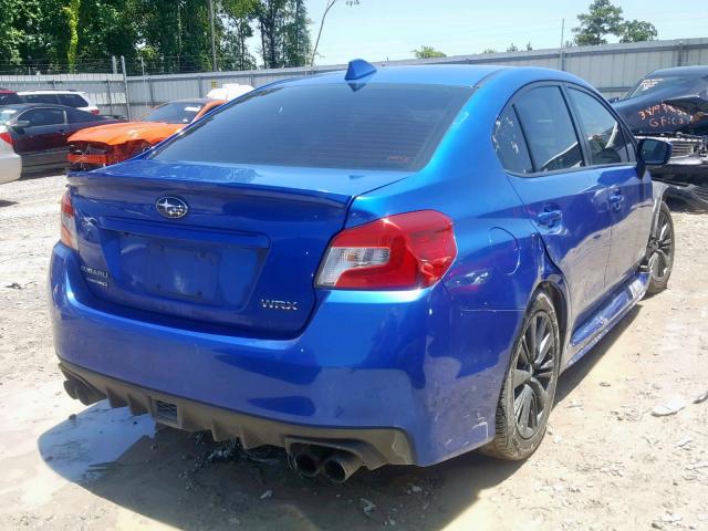 JF1VA1J63F8823534 - 2015 SUBARU WRX LIMITE BLUE photo 4