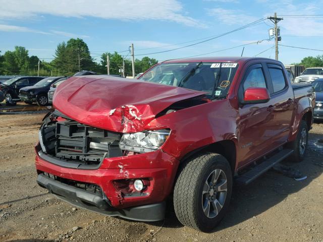 1GCGTDE37G1336619 - 2016 CHEVROLET COLORADO Z RED photo 2