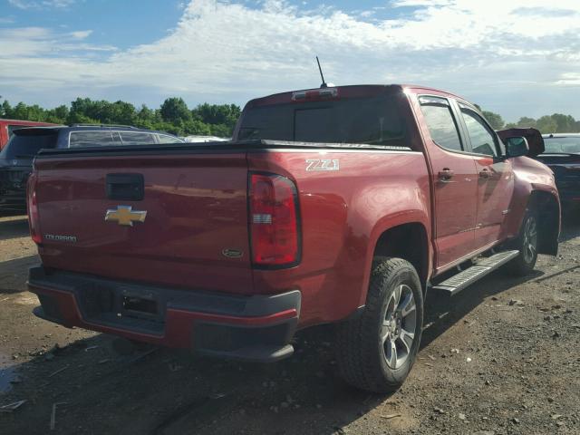 1GCGTDE37G1336619 - 2016 CHEVROLET COLORADO Z RED photo 4