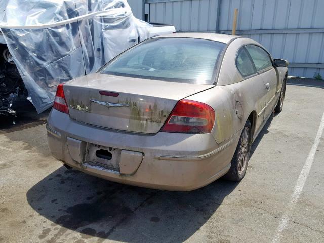 4C3AG52H73E084585 - 2003 CHRYSLER SEBRING LX BEIGE photo 4