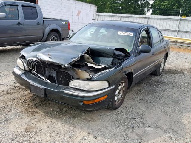 1G4CW54K814168205 - 2001 BUICK PARK AVENU GREEN photo 2