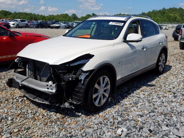 JN1BJ0RP3GM231387 - 2016 INFINITI QX50 WHITE photo 2