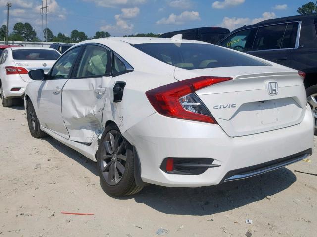 JHMFC1F72KX005608 - 2019 HONDA CIVIC EXL WHITE photo 3