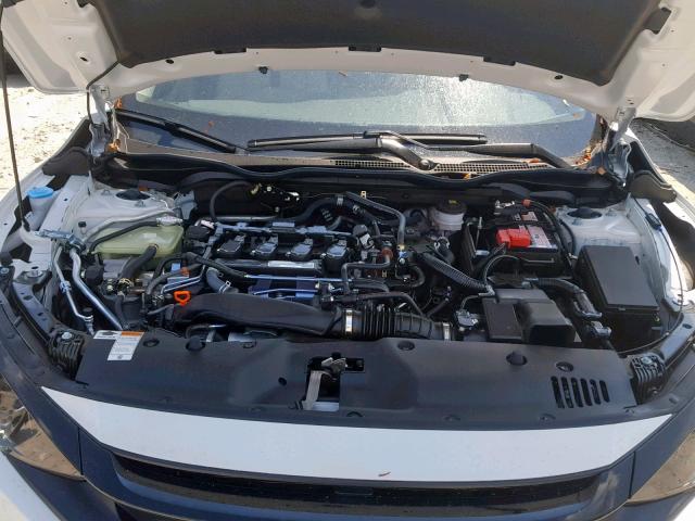 JHMFC1F72KX005608 - 2019 HONDA CIVIC EXL WHITE photo 7