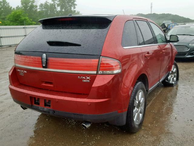 2LMDU88C87BJ19412 - 2007 LINCOLN MKX BURGUNDY photo 4