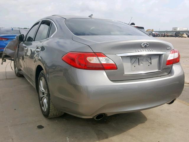 JN1BY1AP9CM332618 - 2012 INFINITI M37 GRAY photo 3