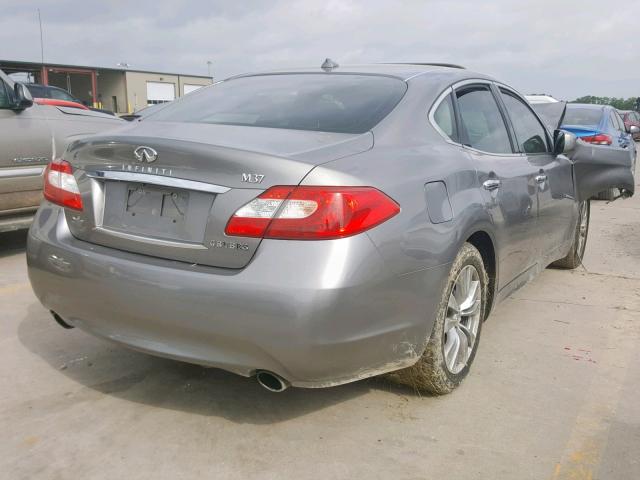 JN1BY1AP9CM332618 - 2012 INFINITI M37 GRAY photo 4