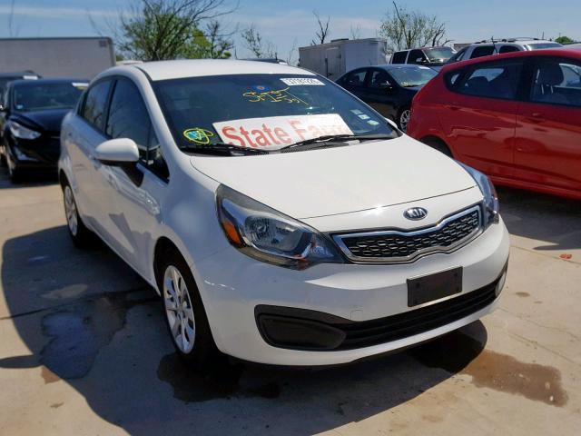 KNADM4A37F6427880 - 2015 KIA RIO LX WHITE photo 1