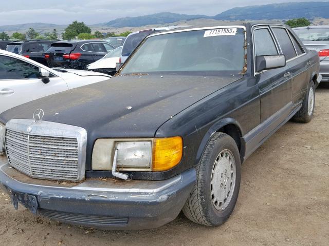 WDBCA25D1MA567768 - 1991 MERCEDES-BENZ 300 SEL BLUE photo 2