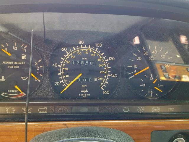 WDBCA25D1MA567768 - 1991 MERCEDES-BENZ 300 SEL BLUE photo 8