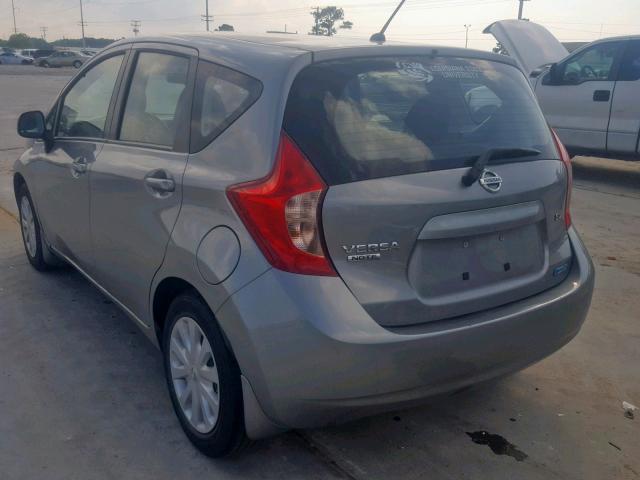 3N1CE2CP1EL365299 - 2014 NISSAN VERSA NOTE GRAY photo 3