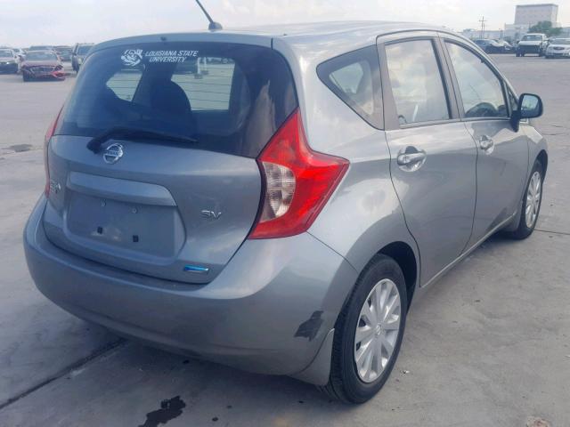 3N1CE2CP1EL365299 - 2014 NISSAN VERSA NOTE GRAY photo 4