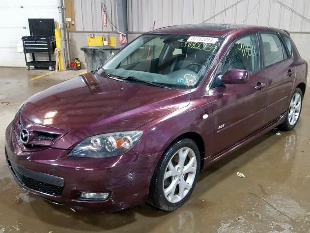 JM1BK343471709866 - 2007 MAZDA 3 HATCHBAC PURPLE photo 2