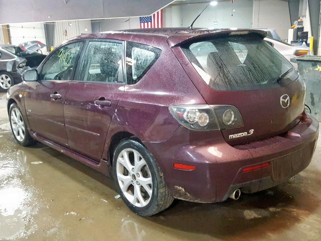 JM1BK343471709866 - 2007 MAZDA 3 HATCHBAC PURPLE photo 3