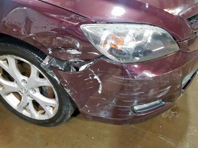 JM1BK343471709866 - 2007 MAZDA 3 HATCHBAC PURPLE photo 9