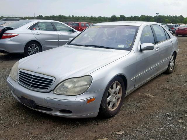 WDBNG75J71A220919 - 2001 MERCEDES-BENZ S 500 SILVER photo 2