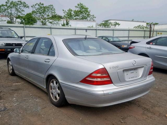 WDBNG75J71A220919 - 2001 MERCEDES-BENZ S 500 SILVER photo 3