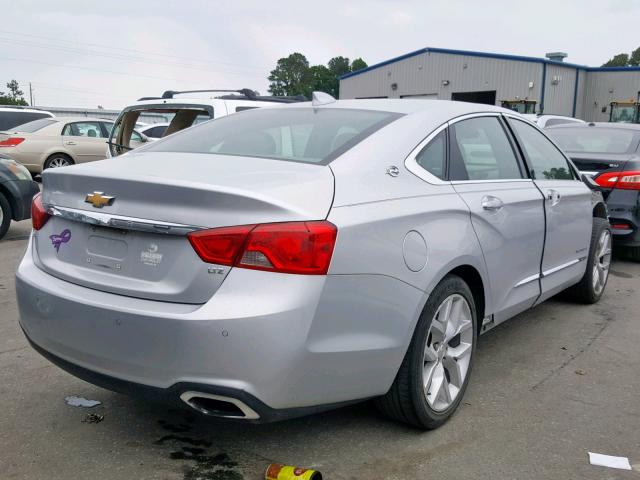 2G1145S37G9136910 - 2016 CHEVROLET IMPALA LTZ SILVER photo 4