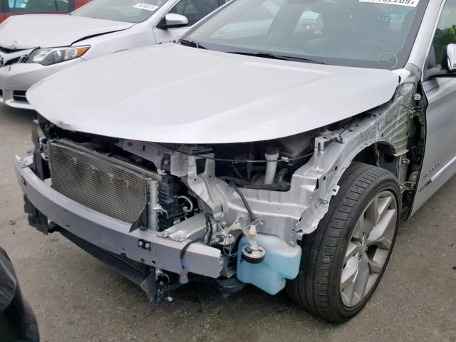 2G1145S37G9136910 - 2016 CHEVROLET IMPALA LTZ SILVER photo 9