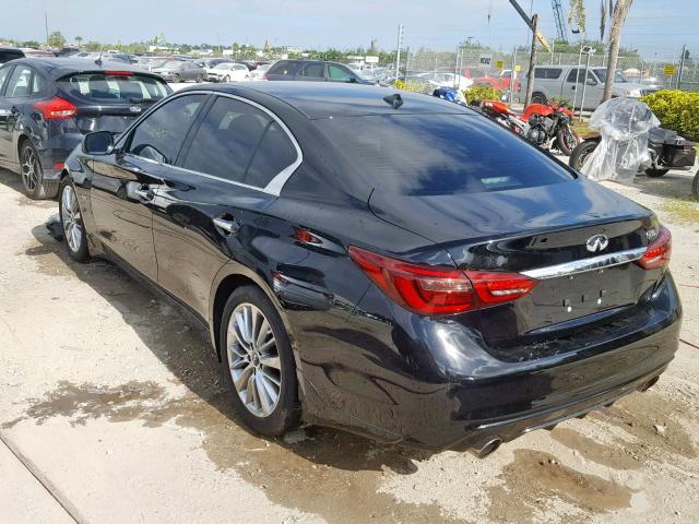 JN1EV7AP6JM366263 - 2018 INFINITI Q50 LUXE BLACK photo 3